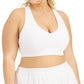 ID Ideology Women's Match Set Sports Bra White Size 1X