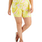 ID Ideology Women's Whirl Printed Bike Shorts Yellow Size 2X
