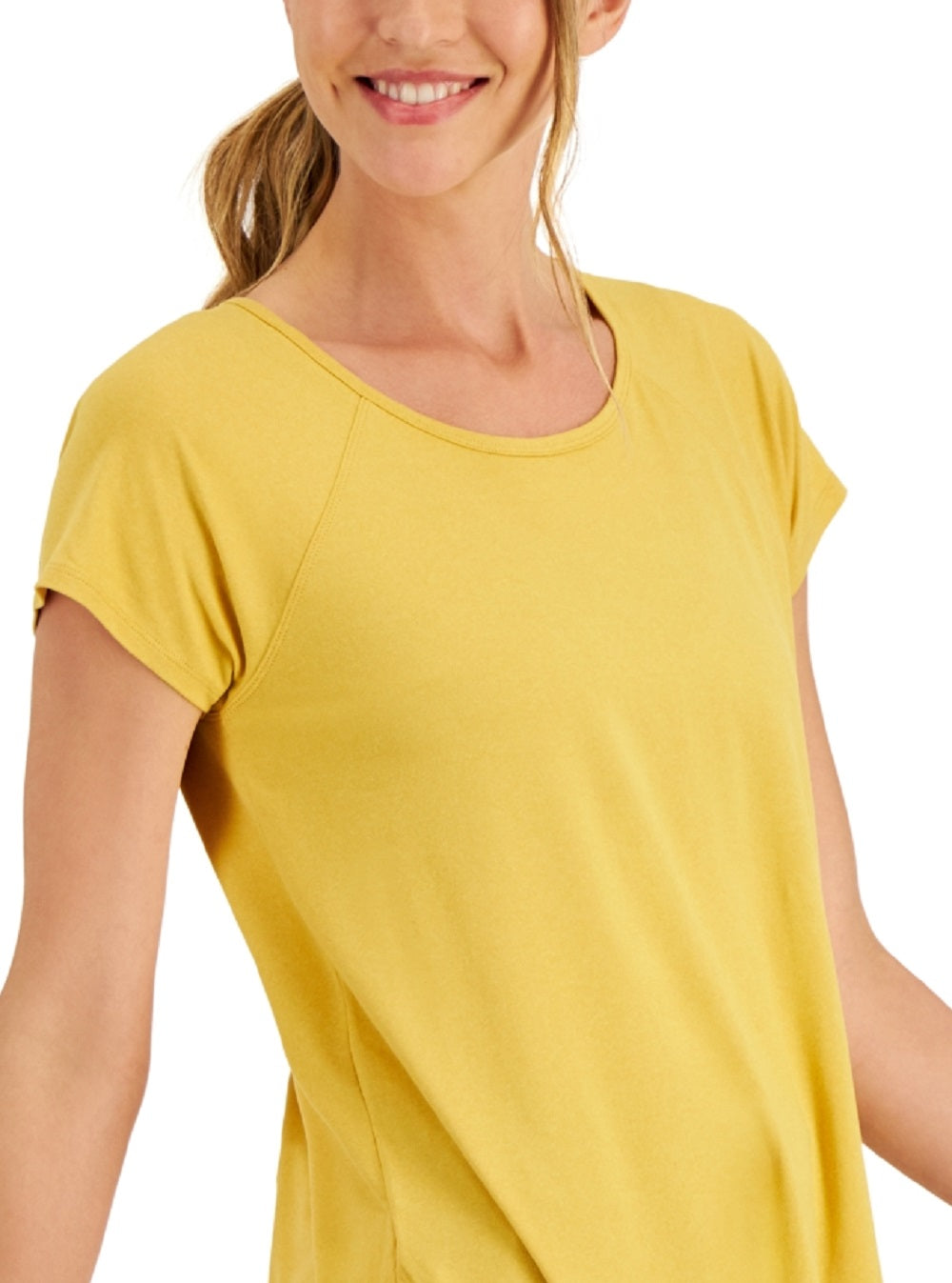 ID Ideology Women's Essentials Sweat Set T Shirt Yellow Size Small