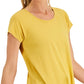 ID Ideology Women's Essentials Sweat Set T Shirt Yellow Size Medium