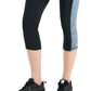 ID Ideology Women's Essentials Colorblocked Cropped Leggings Gray Size X-Large