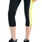 ID Ideology Women's Essentials Colorblocked Cropped Leggings Yellow Size XX-Large