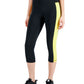 ID Ideology Women's Essentials Colorblocked Cropped Leggings Yellow Size XX-Large