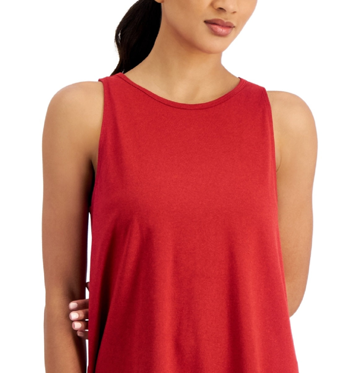 ID Ideology Women's Essentials Sweat Set Tank Top Red Size X-Small
