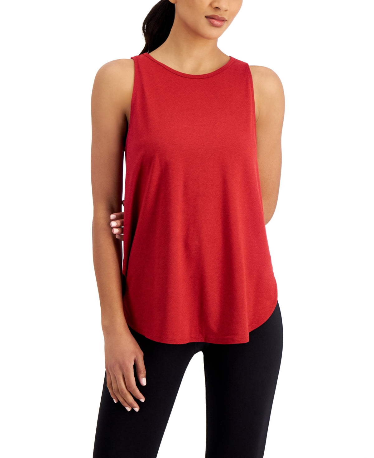 ID Ideology Women's Essentials Sweat Set Tank Top Red Size Small