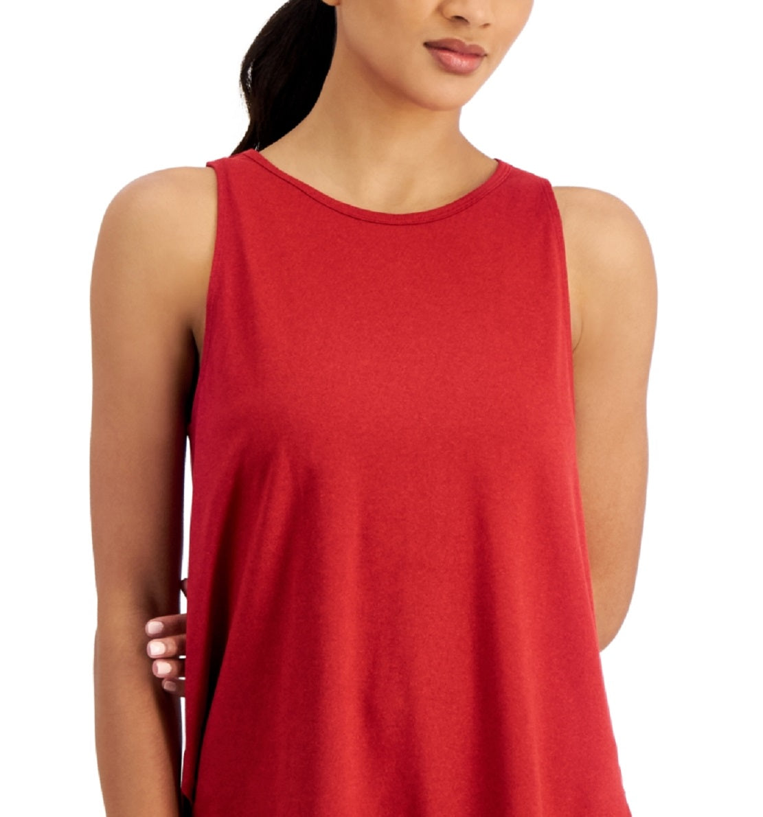ID Ideology Women's Essentials Sweat Set Tank Top Red Size X-Large