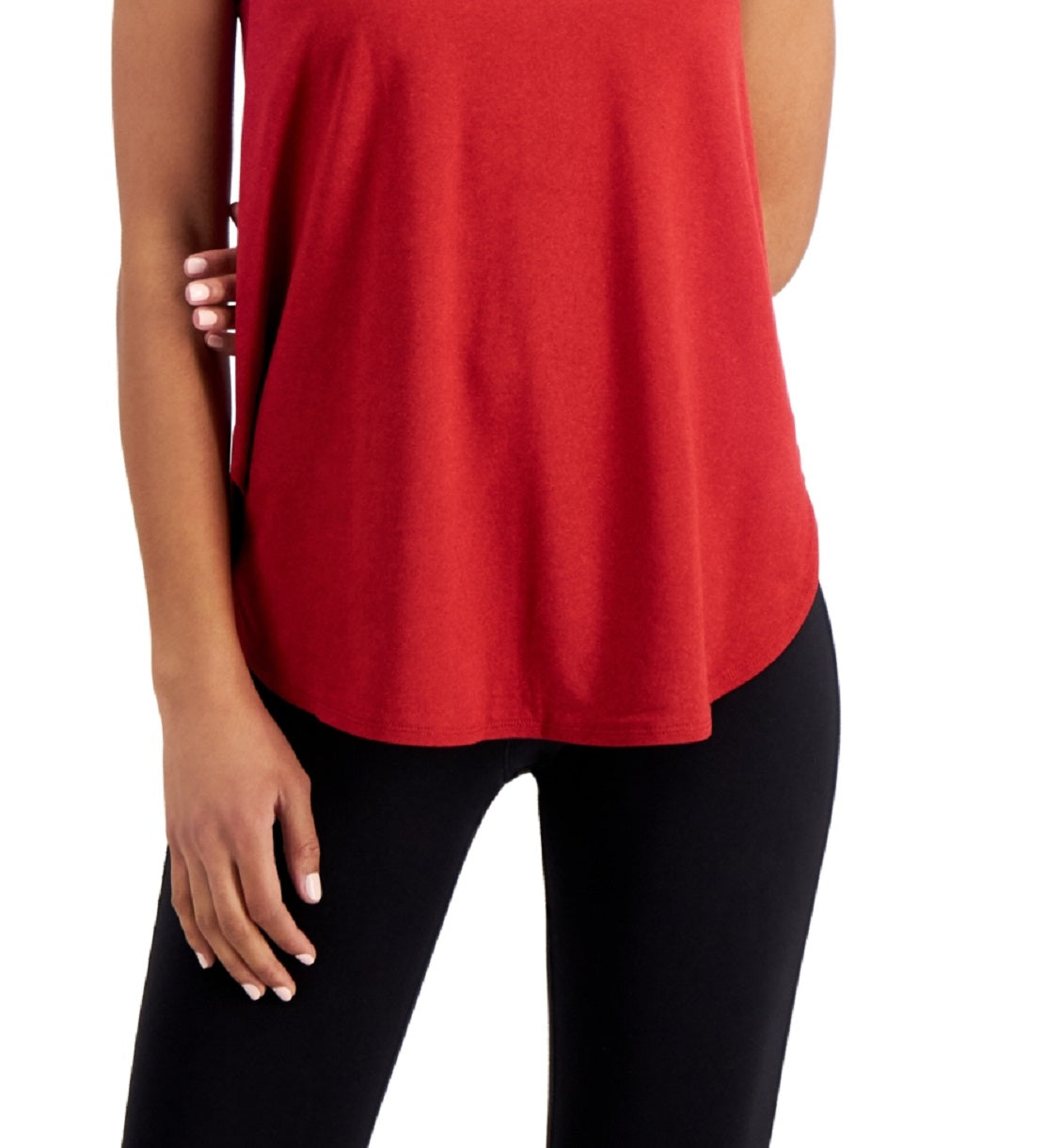 ID Ideology Women's Essentials Sweat Set Tank Top Red Size X-Large