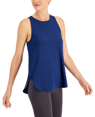 ID Ideology Women's Essentials Sweat Set Tank Top Blue Size X-Small