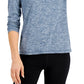 ID Ideology Women's Essentials Quarter Zip Top Blue Size Large