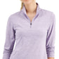 ID Ideology Women's Essentials Quarter Zip Top Purple Size XX-Large