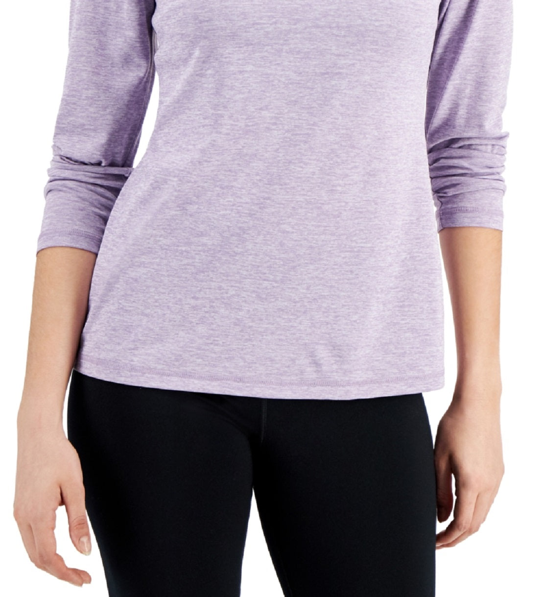 ID Ideology Women's Essentials Quarter Zip Top Purple Size XX-Large