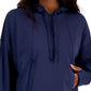ID Ideology Women's Relaxed Solid Techy Hoodie Blue Size Medium