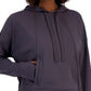 ID Ideology Women's Relaxed Solid Techy Hoodie Gray Size Large