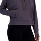 ID Ideology Women's Relaxed Solid Techy Hoodie Gray Size Large