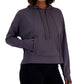 ID Ideology Women's Relaxed Solid Techy Hoodie Gray Size XX-Large