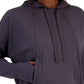 ID Ideology Women's Relaxed Solid Techy Hoodie Gray Size XX-Large
