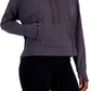 ID Ideology Women's Relaxed Solid Techy Hoodie Gray Size XX-Large