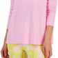 ID Ideology Women's Active Solid Crewneck Top Pink Size XX-Large