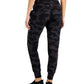 ID Ideology Women's Relaxed Camo Print Joggers Black Size Medium