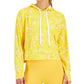ID Ideology Women's Relaxed Pansy Techy Hoodie Yellow Size XX-Large