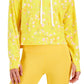 ID Ideology Women's Relaxed Pansy Techy Hoodie Yellow Size XX-Large