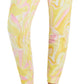 ID Ideology Women's Active Whirl Print Slim Jogger Pants Yellow