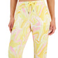 ID Ideology Women's Active Whirl Print Slim Jogger Pants Yellow Size X-Large