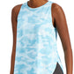 ID Ideology Women's Essentials Sweat Set Camo Tank Top Blue