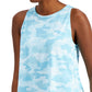 ID Ideology Women's Essentials Sweat Set Camo Tank Top Blue