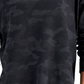 ID Ideology Women's Relaxed Camo Crewneck Pullover Black Size Large