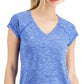 ID Ideology Women's Essentials Rapidry Heathered Performance T-Shirt Blue Size Large