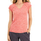 ID Ideology Women's Essentials Rapidry Heathered Performance T-Shirt Red Size XX-Large