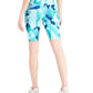 ID Ideology Women's Compression Printed 10 Bike Shorts Blue Size Large