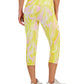 ID Ideology Women's Compression Side Pocket Cropped Leggings Yellow Size Small