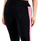 ID Ideology Women's Colorblocked Capri Leggings Pink Size 2X
