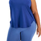 ID Ideology Women's Sweat Set Tank Blue Size 1X