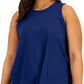 ID Ideology Women's Sweat Set Tank Blue Size 1X