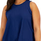 ID Ideology Women's Sweat Set Tank Blue Size 2X