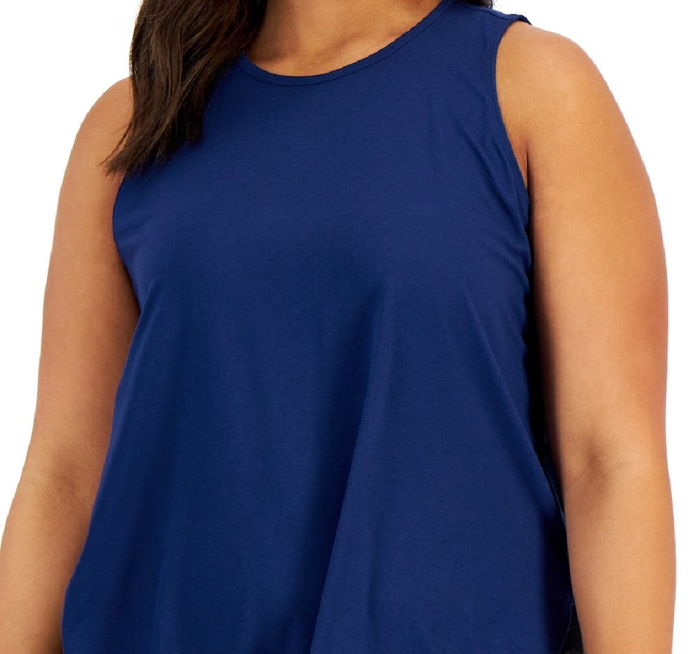 ID Ideology Women's Sweat Set Tank Blue Size 2X