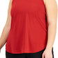 ID Ideology Women's Sweat Set Tank Red Size 3X