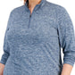 ID Ideology Women's Quarter Zip Top Blue