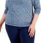 ID Ideology Women's Quarter Zip Top Blue