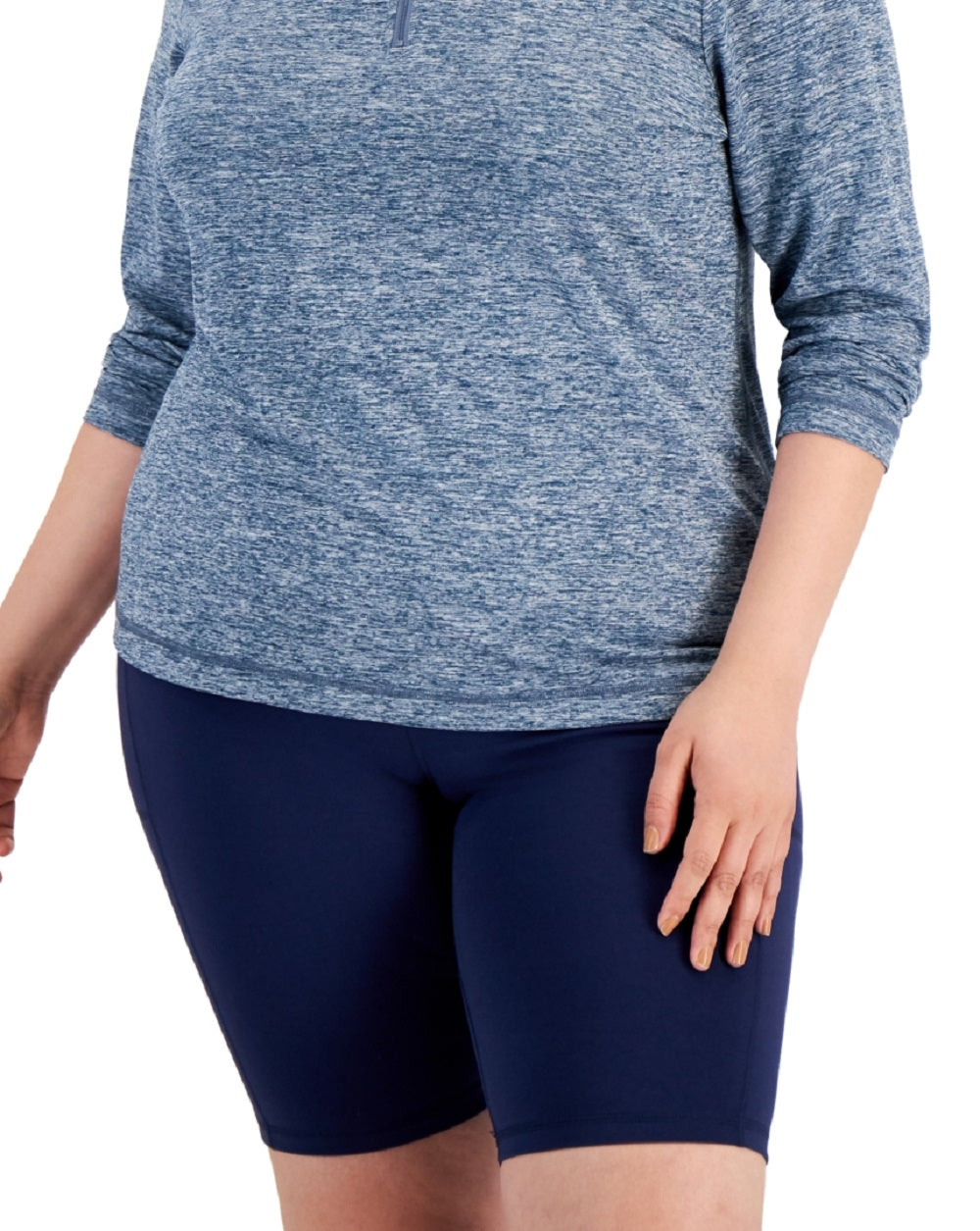 ID Ideology Women's Quarter Zip Top Blue