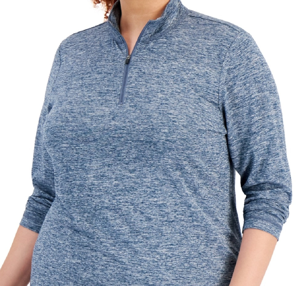ID Ideology Women's Quarter Zip Top Blue