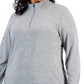 ID Ideology Women's Quarter Zip Top Gray