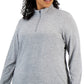 ID Ideology Women's Quarter Zip Top Gray