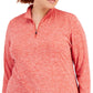 ID Ideology Women's Quarter Zip Top Red