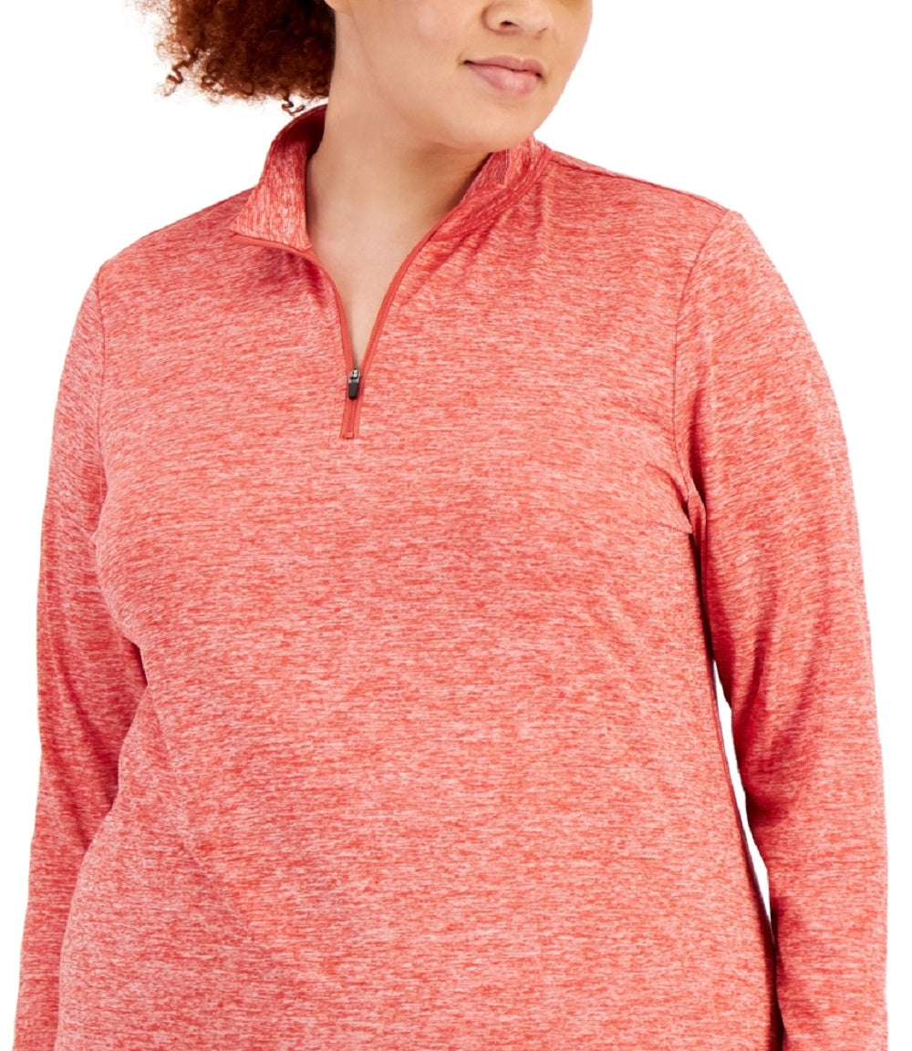 ID Ideology Women's Quarter Zip Top Red
