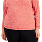 ID Ideology Women's Quarter Zip Top Red