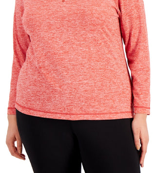 ID Ideology Women's Quarter Zip Top Red